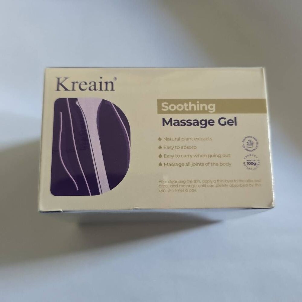 KREAIN Soothing Massage Gel, Natural Plant Extracts,NIB, 3.5 oz